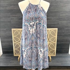 Lucky Brand Kaye Paisley Small Trapeze Mini Dress